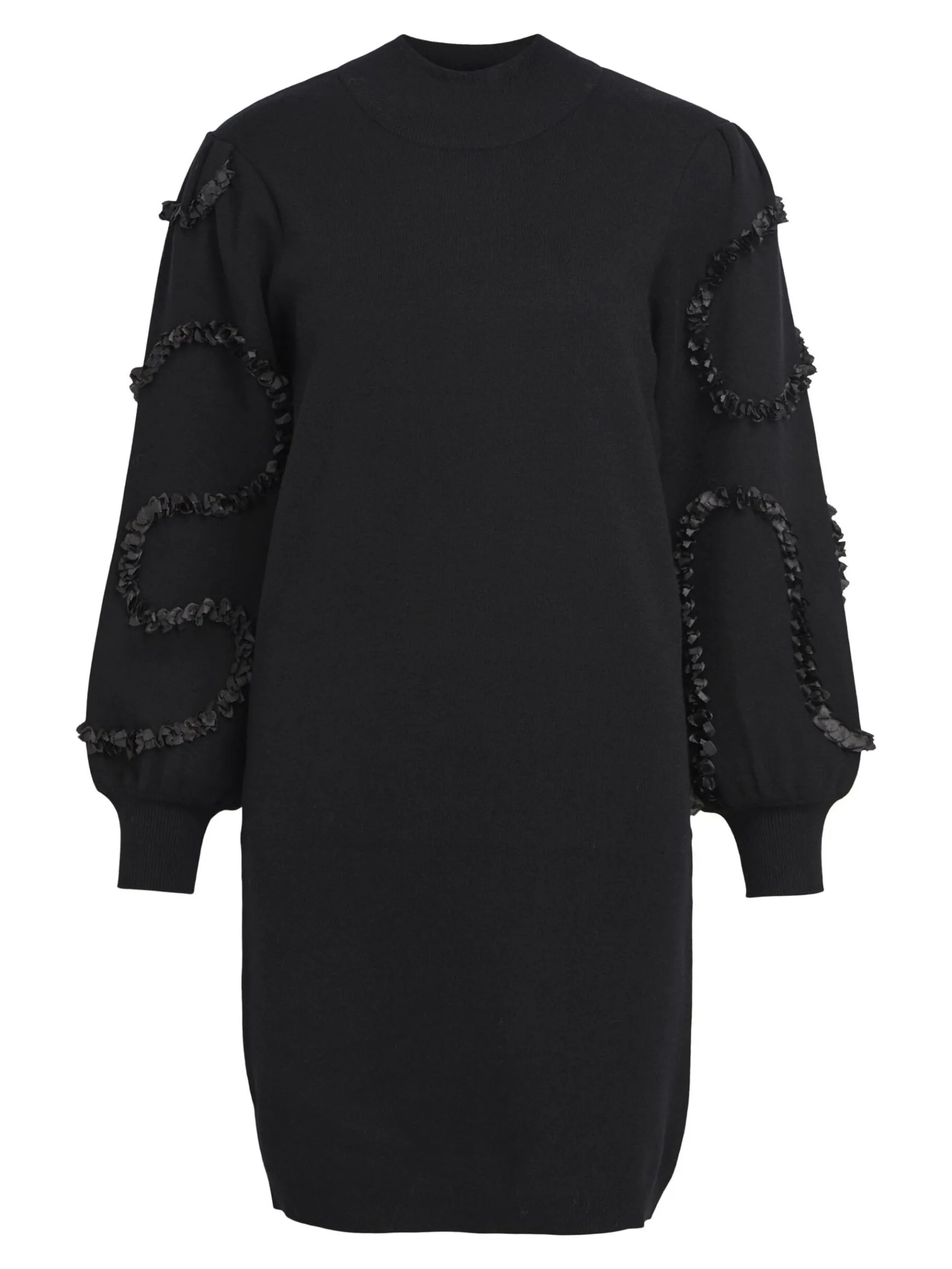 Dame OBJECT BALLONÆRMEDE STRIKKET KJOLE