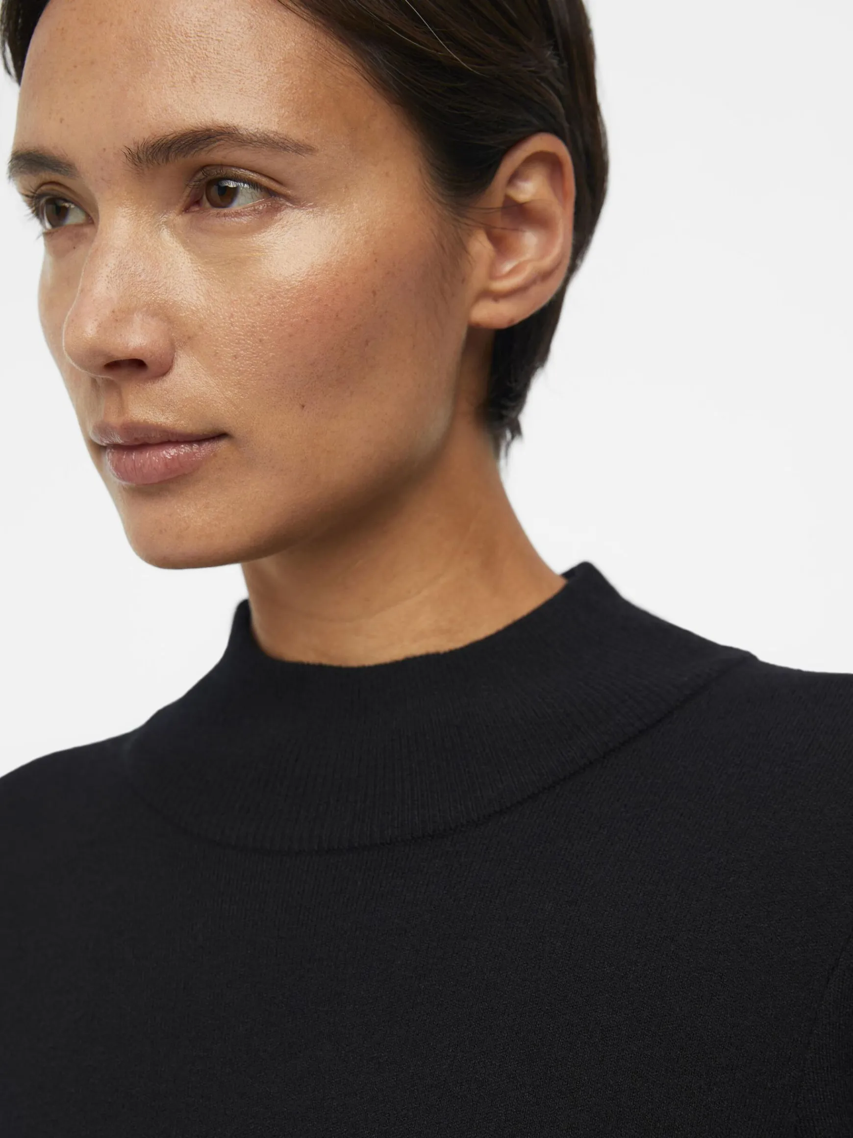 Dame OBJECT BALLONÆRMEDE STRIKKET KJOLE