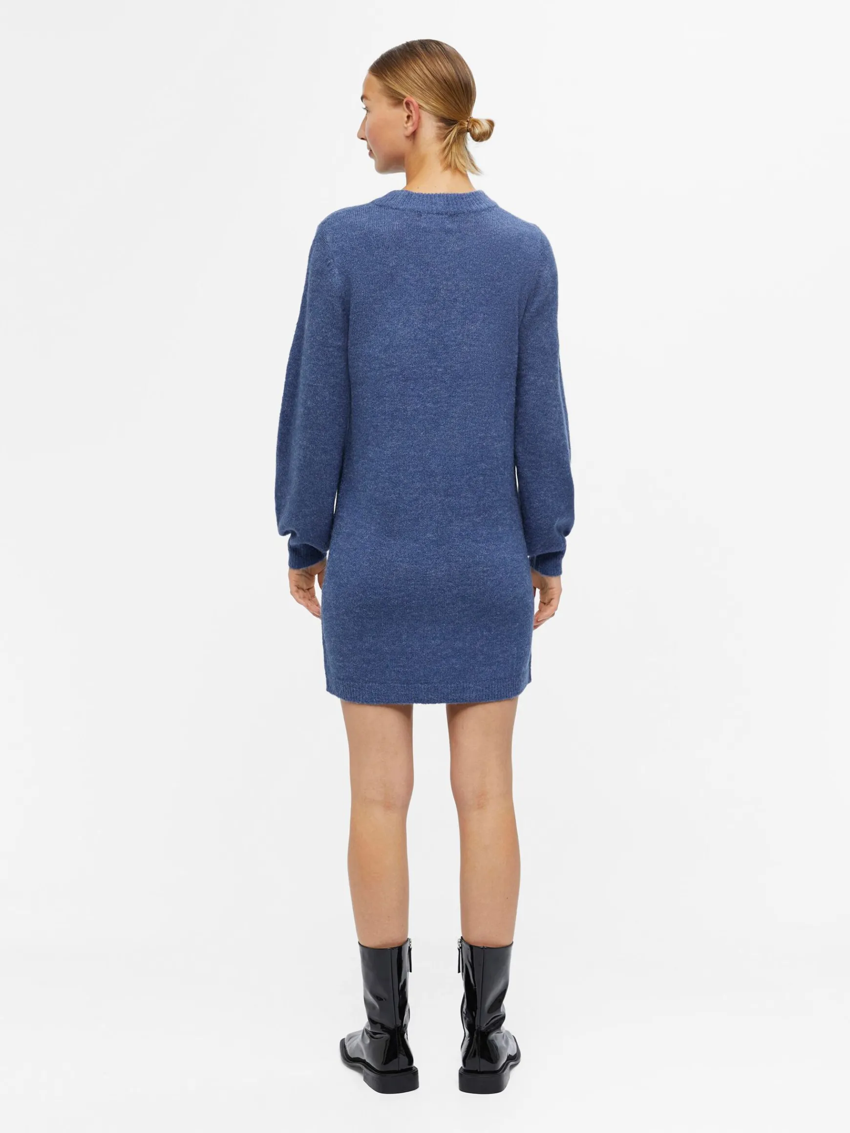 Dame OBJECT BALLONÆRMET STRIKKET KJOLE