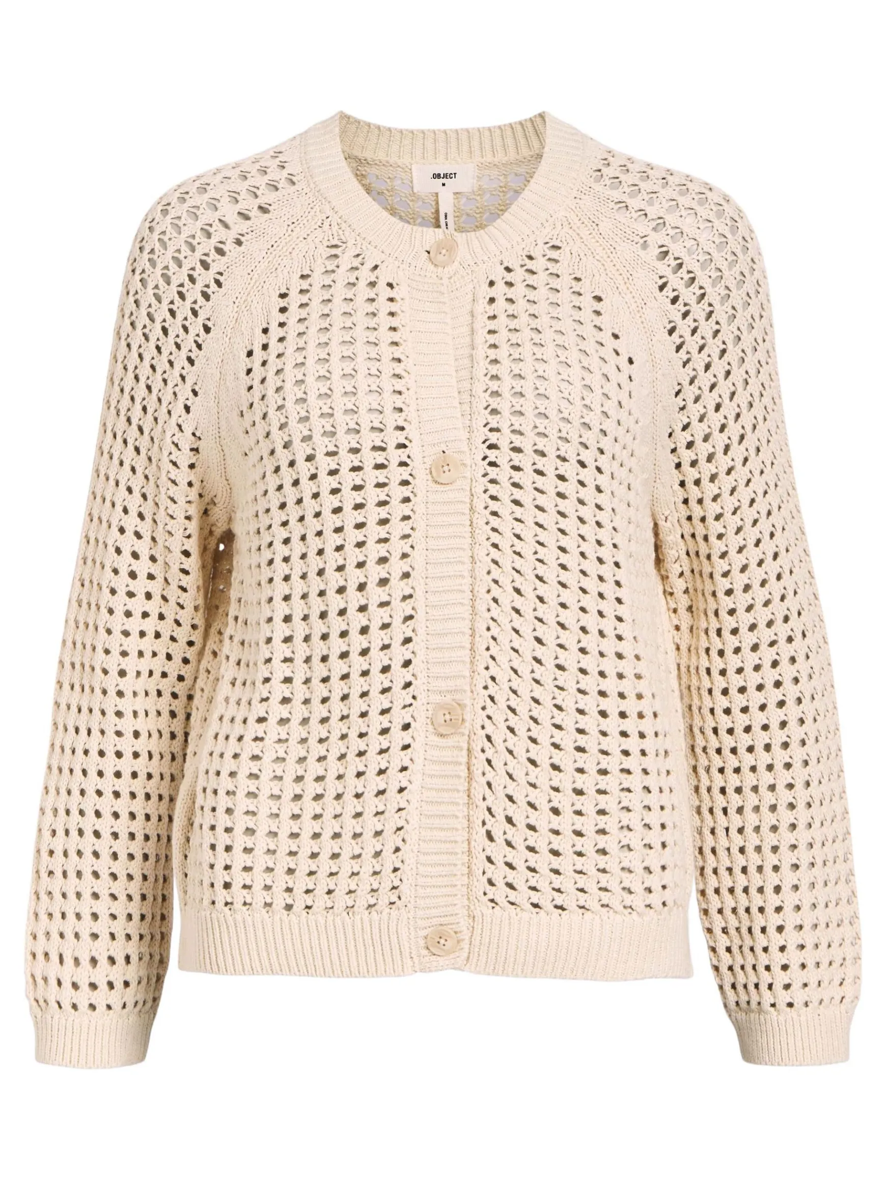 Dame OBJECT ÅBENVÆVET CARDIGAN