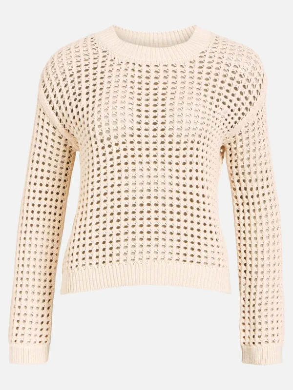 Dame OBJECT ÅBENVÆVET PULLOVER