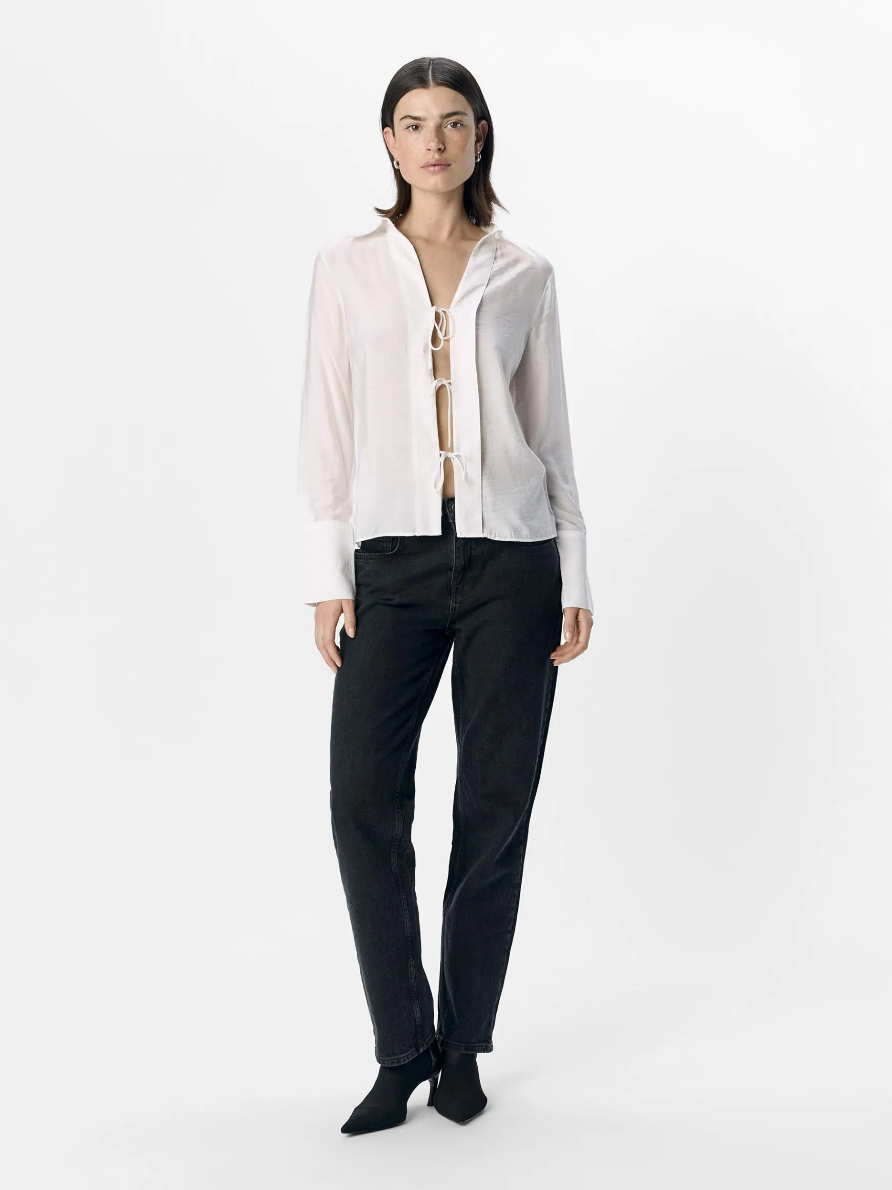 Dame OBJECT BINDELUKNING FORAN SKJORTE