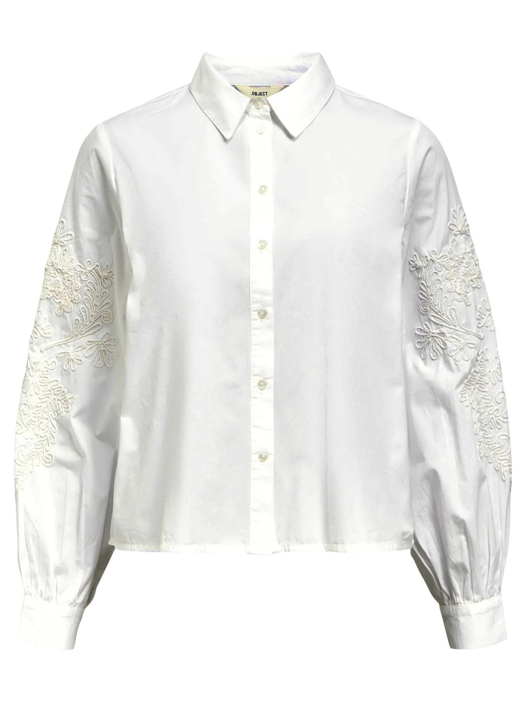 Dame OBJECT BRODERET SKJORTE