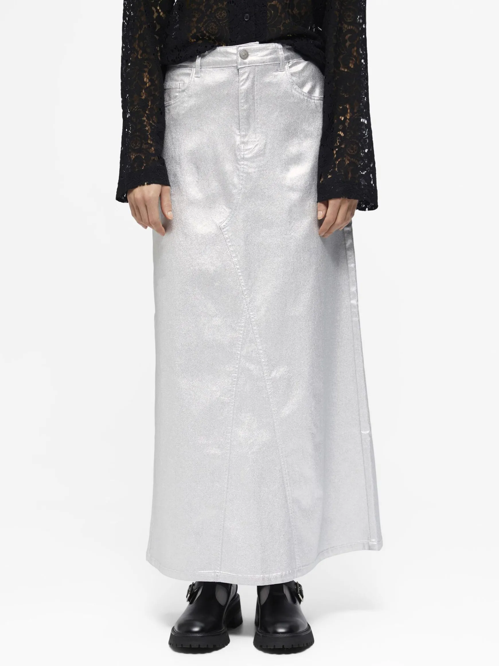 Dame OBJECT COATET DENIMNEDERDEL