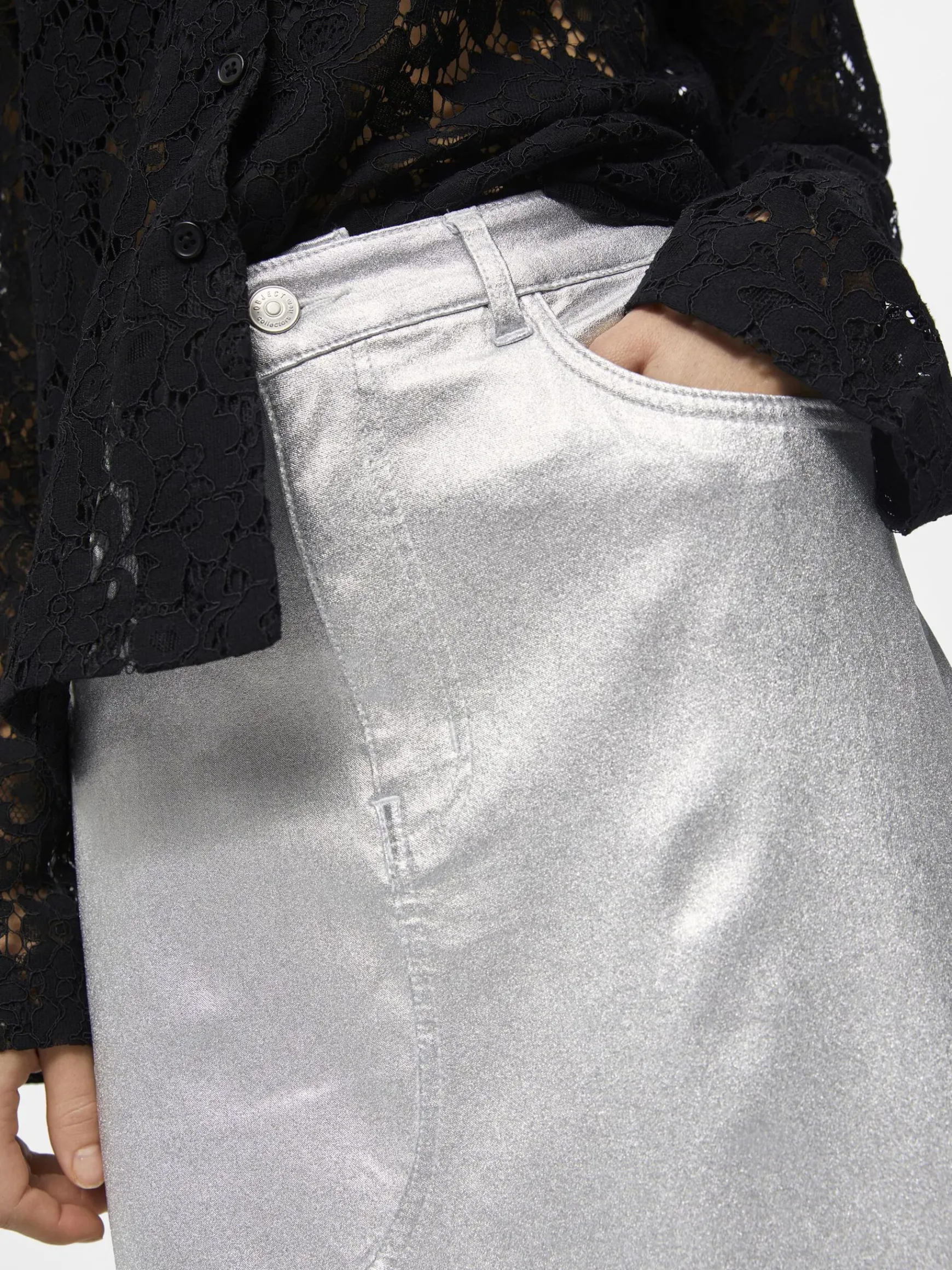 Dame OBJECT COATET DENIMNEDERDEL