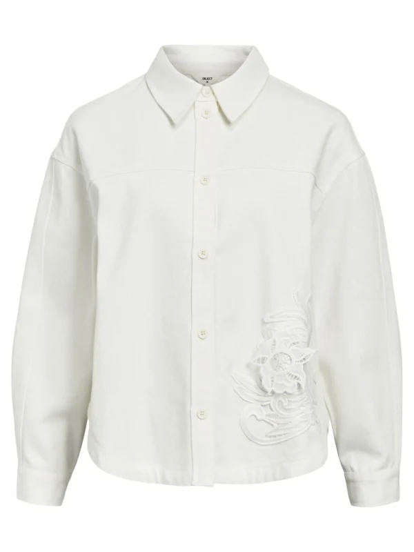 Dame OBJECT DETALJERET SKJORTE