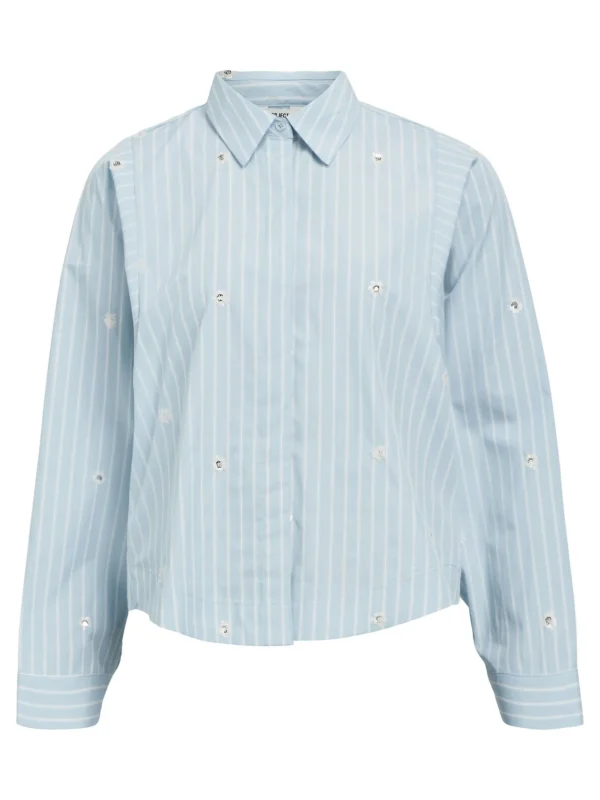 Dame OBJECT DETALJERET SKJORTE