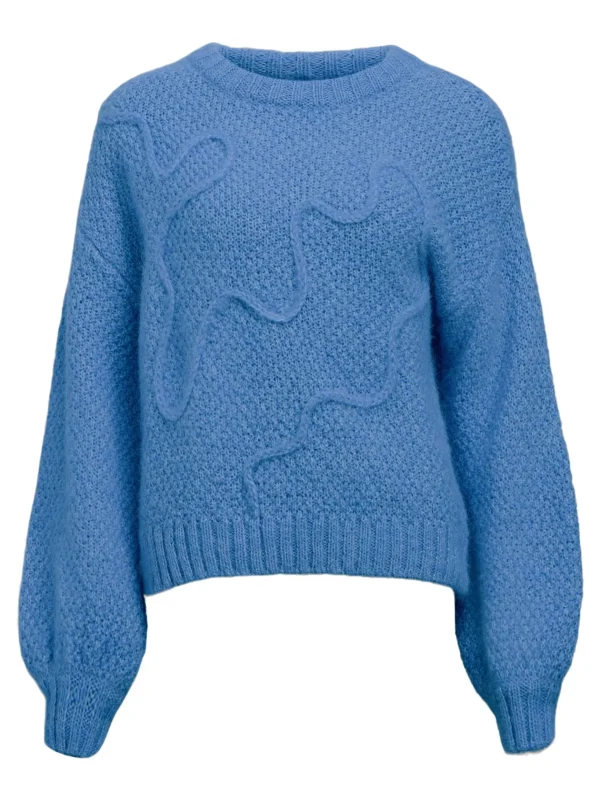 Dame OBJECT DETALJERET STRIKTRØJE