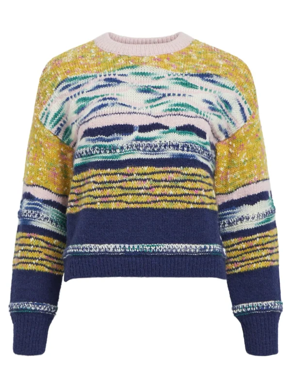 Dame OBJECT DETALJERET STRIKTRØJE