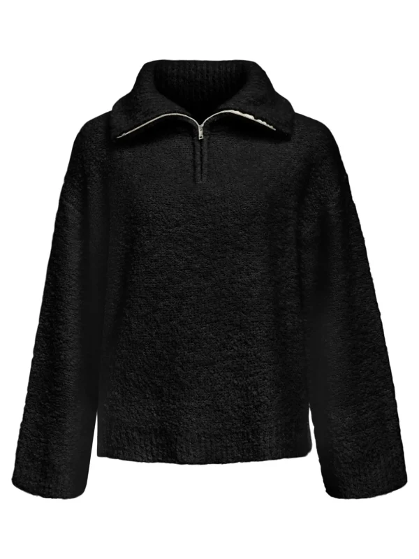 Dame OBJECT HALV LYNLÅS PULLOVER