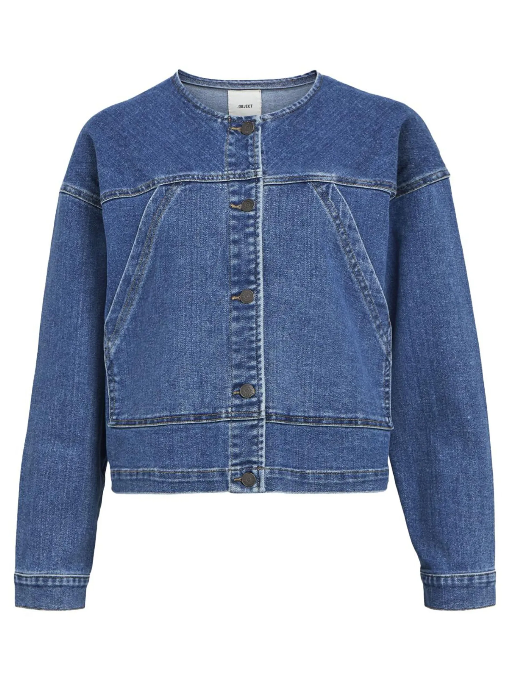 Dame OBJECT KORT DENIMJAKKE
