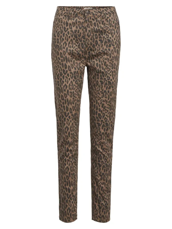 Dame OBJECT LEOPARDPRINT SKINNY FIT JEANS