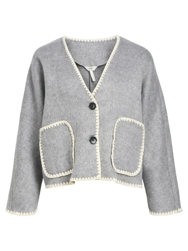 Dame OBJECT STRIKKET JAKKE