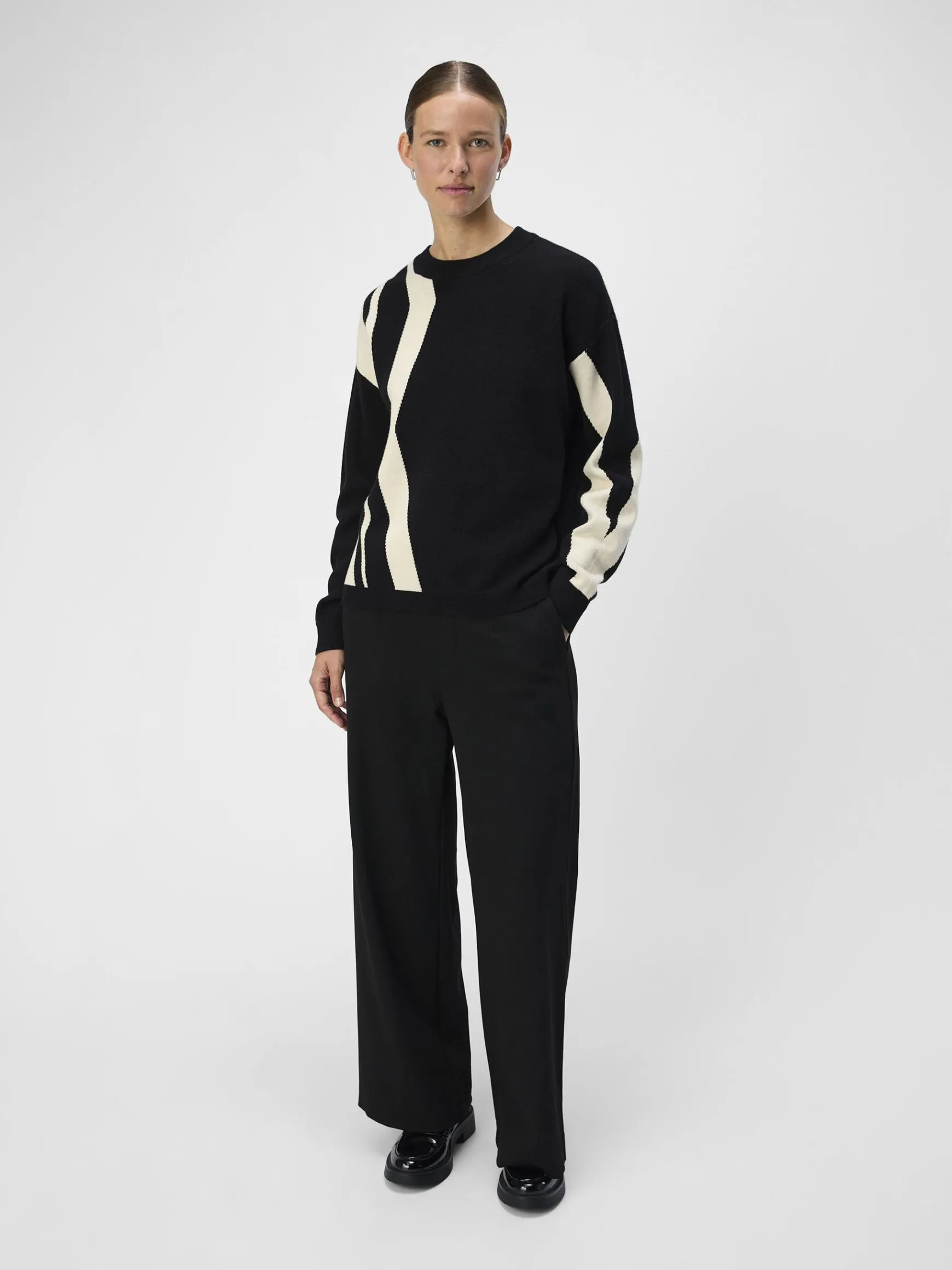 Dame OBJECT STRIKKET PULLOVER