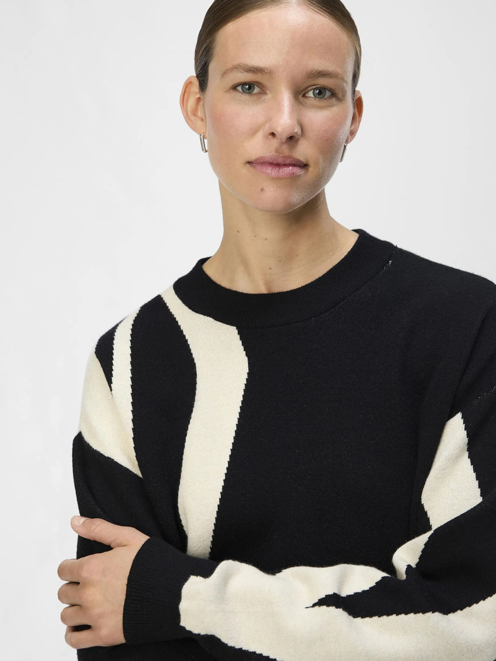 Dame OBJECT STRIKKET PULLOVER