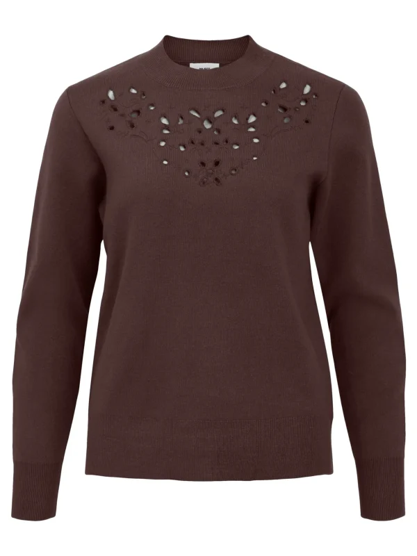 Dame OBJECT UDSKÆRING STRIKTRØJE